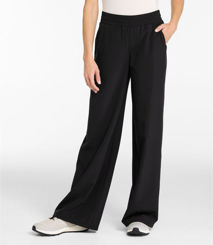 L.L.Bean Women's VentureStretch Pants, Wide Leg Classic Navy