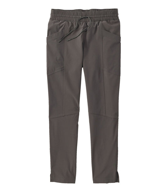 L.L.Bean Women's VentureStretch Woven Ankle Pants Dark Taupe