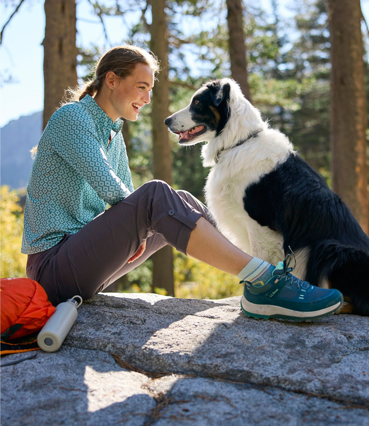 L.L.Bean Women's Access Trail Pants, Straight-Leg Carbon Navy