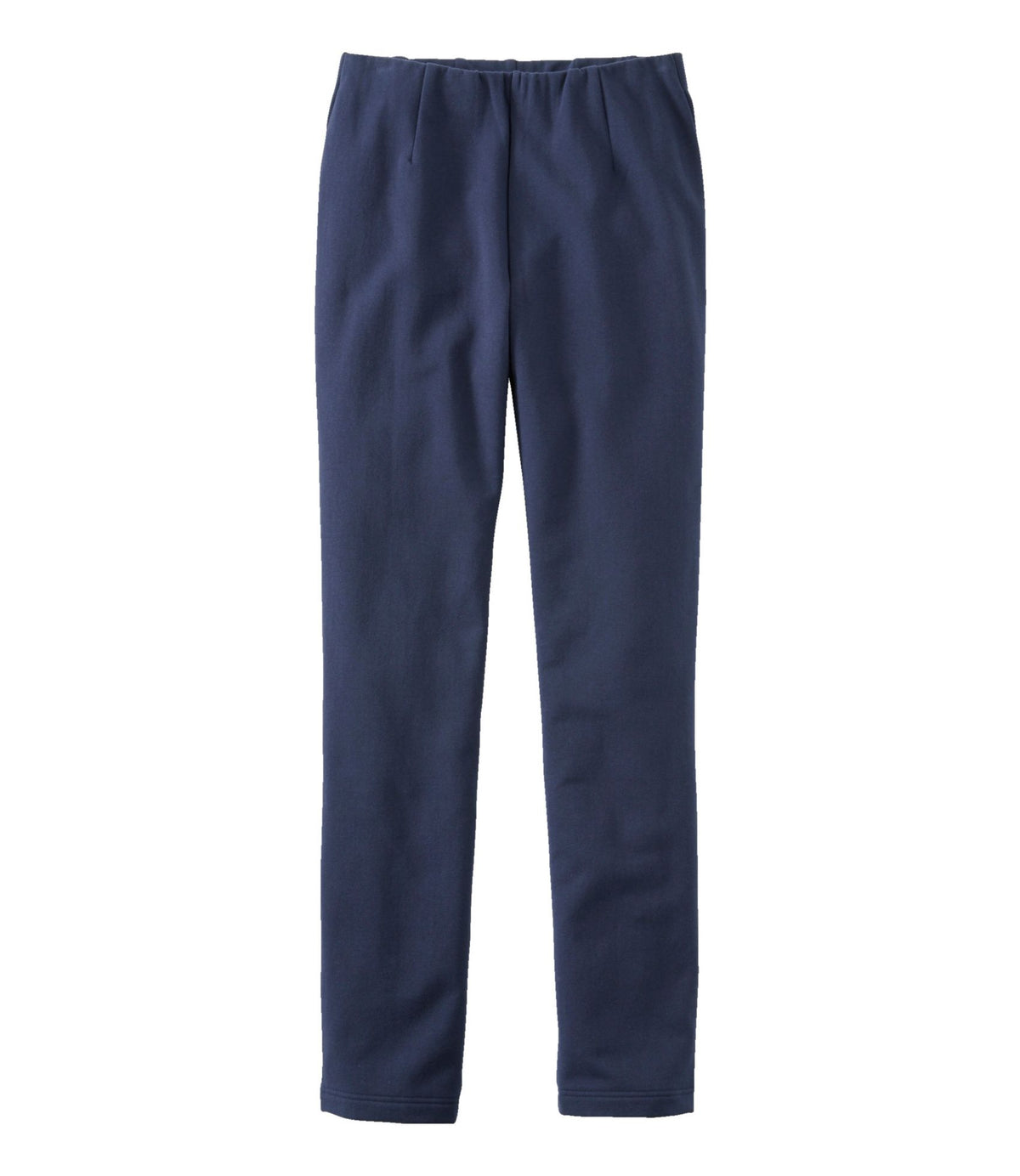 L.L.Bean Women's Perfect Fit Pants, Fleece-Backed Slim-Leg Classic Navy