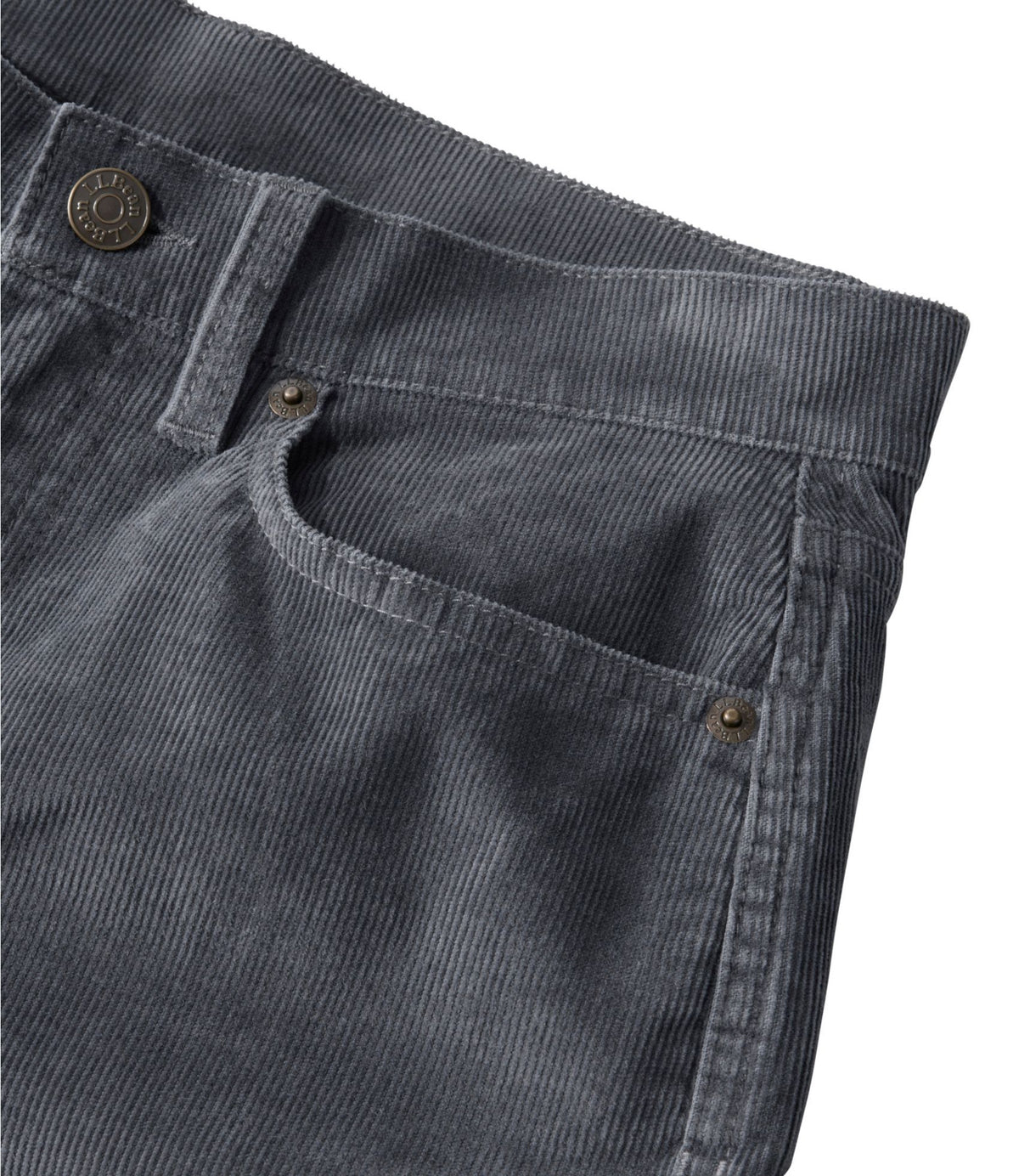 L.L.Bean Women's BeanFlex Five-Pocket Corduroy Pants, Mid-Rise Straight-Leg Dusty Olive