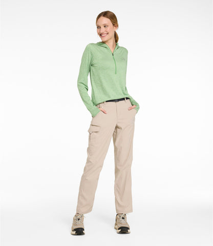 L.L.Bean Women's Tropicwear Pants, Mid-Rise Frost Gray