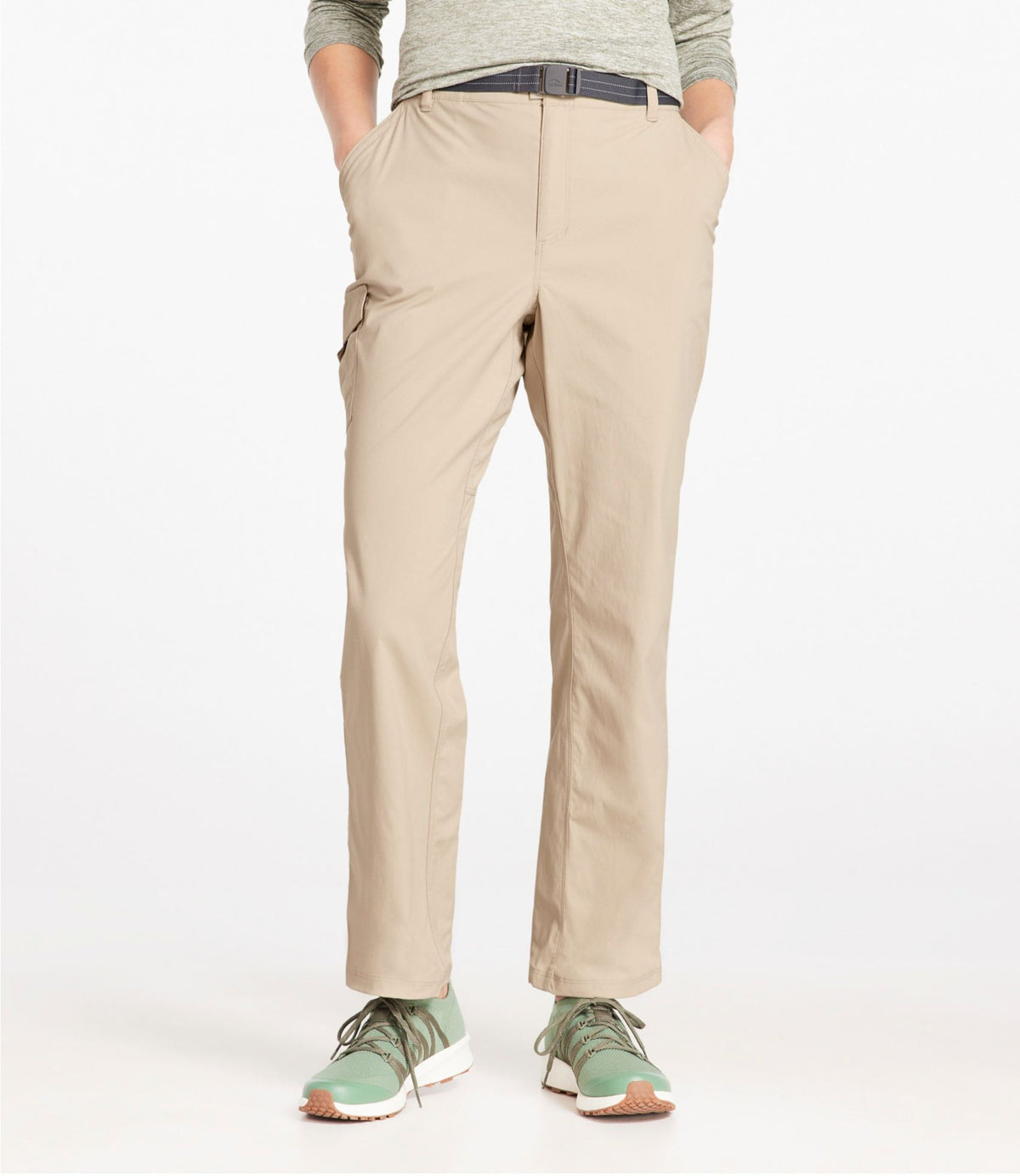 L.L.Bean Women's Tropicwear Pants, Mid-Rise Frost Gray