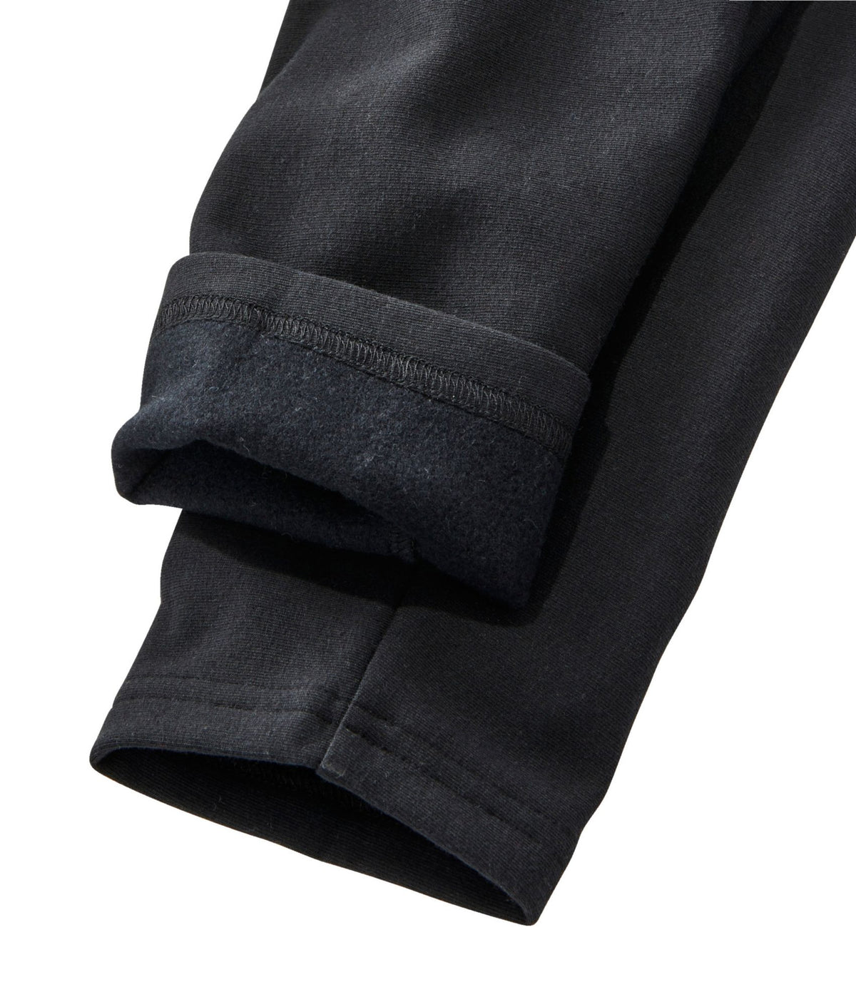 L.L.Bean Women's Perfect Fit Pants, Fleece-Backed Leggings Classic Navy