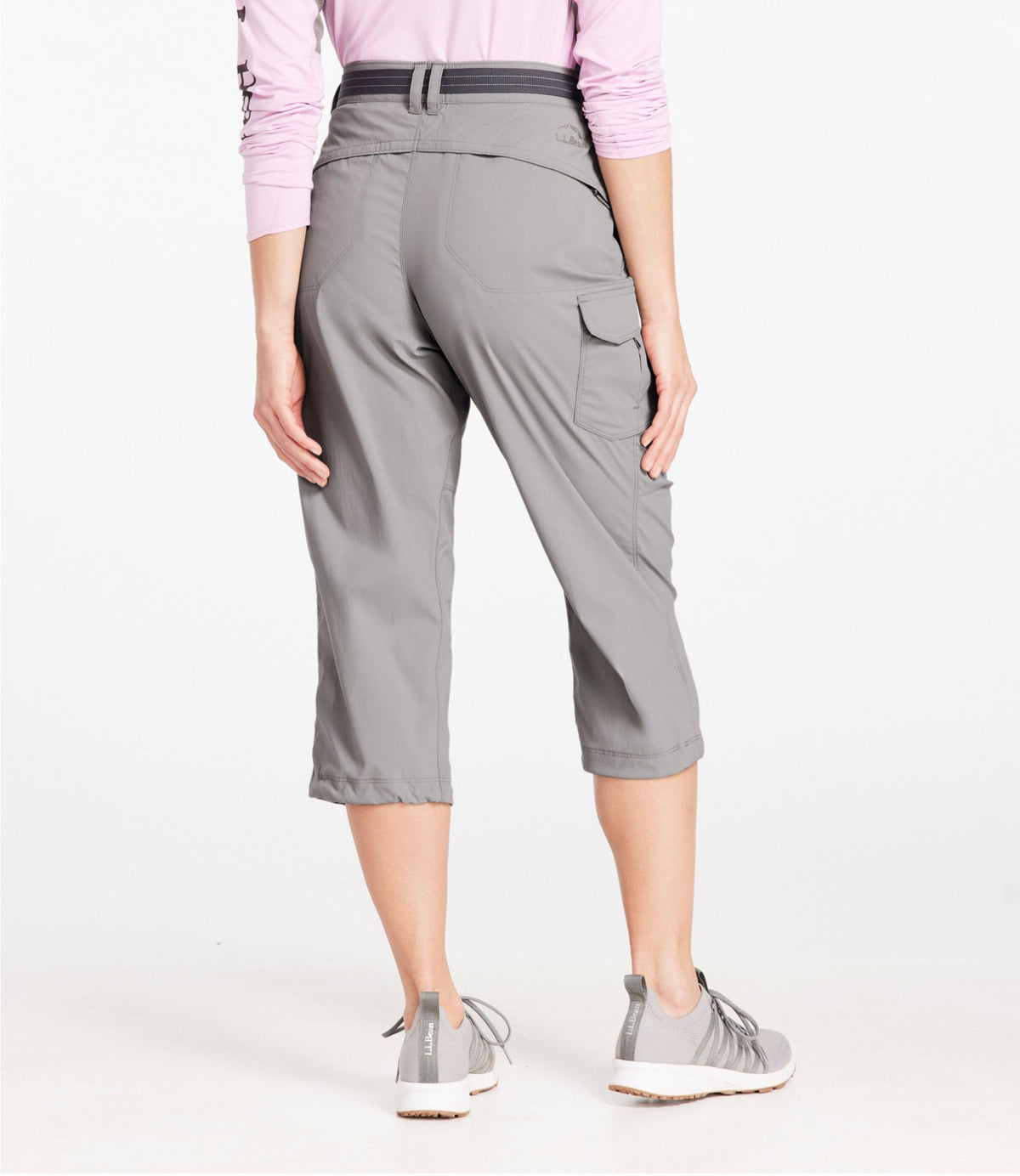 L.L.Bean Women's Tropicwear Capri Pants, Mid-Rise Frost Gray
