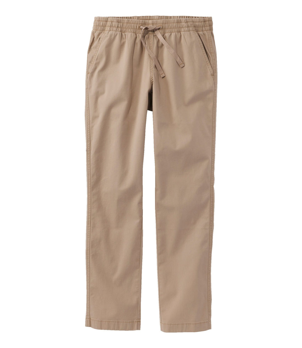 L.L.Bean Women's Lakewashed Chino Pants, Mid-Rise Pull-On Ankle Sea Salt