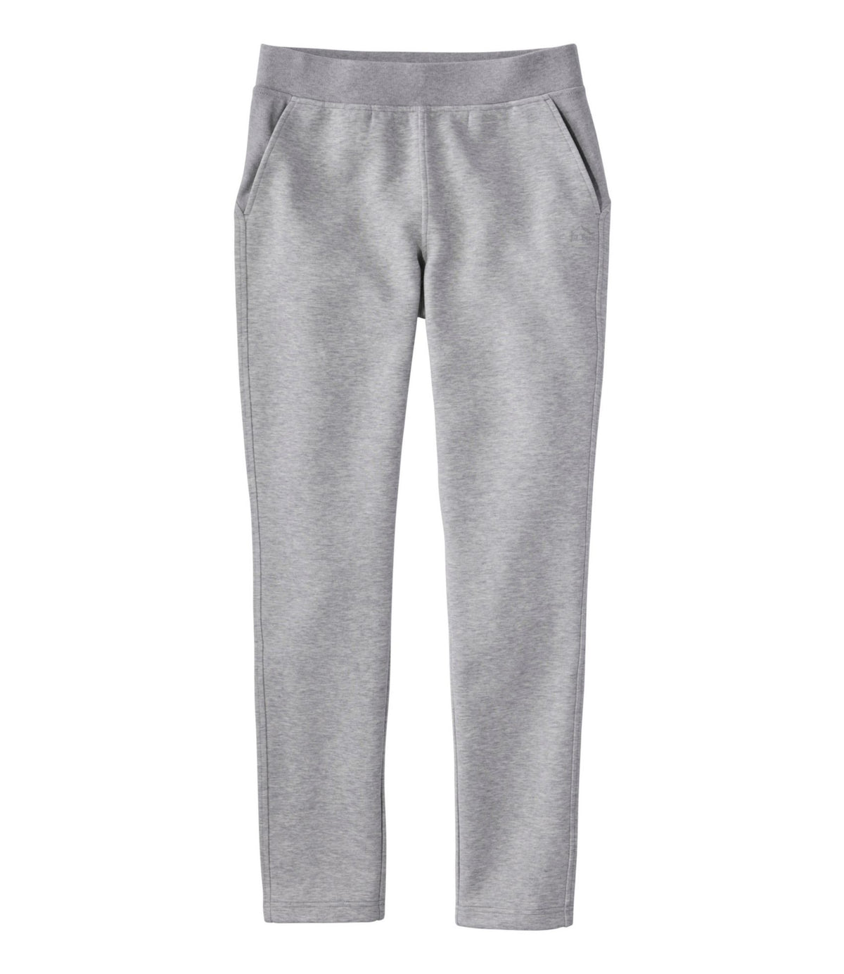 L.L.Bean Women's Multisport Sweatpants, Slim Leg Light Gray Heather