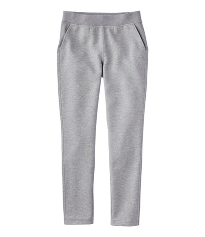 L.L.Bean Women's Multisport Sweatpants, Slim Leg Light Gray Heather