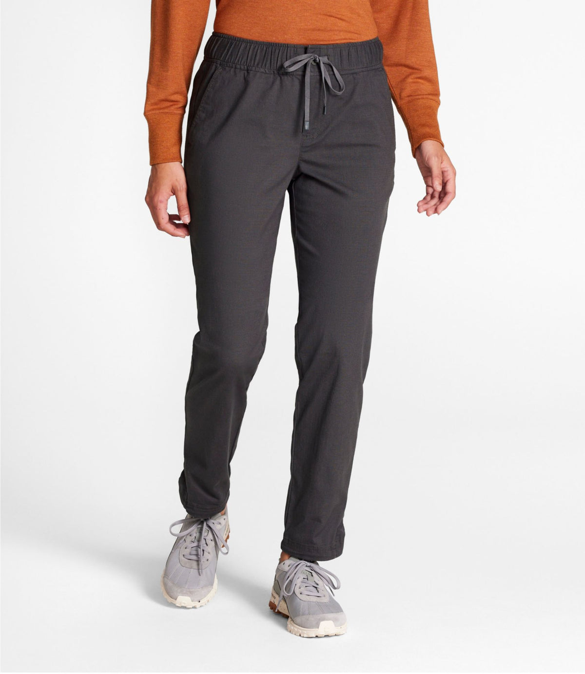 L.L.Bean Women's Explorer Ripstop Pants, Straight-Leg Alloy Gray