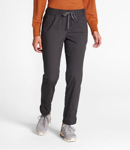 L.L.Bean Women's Explorer Ripstop Pants, Straight-Leg Alloy Gray