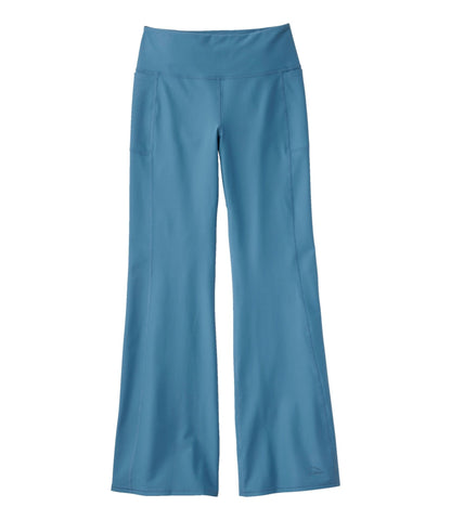 L.L.Bean Women's L.L.Bean Everyday Performance Leggings, High-Rise Flare Iron Blue