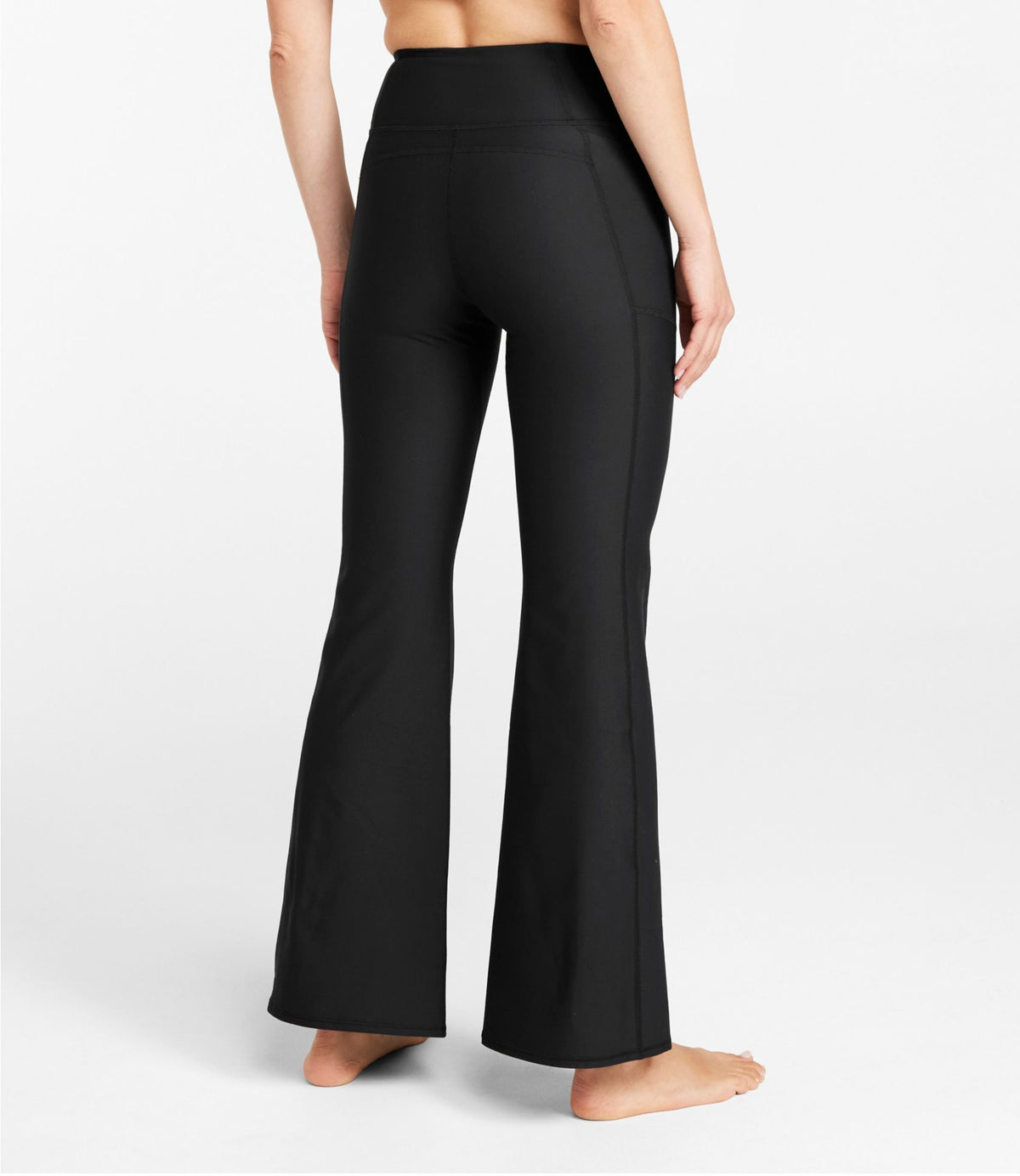 L.L.Bean Women's L.L.Bean Everyday Performance Leggings, High-Rise Flare Iron Blue
