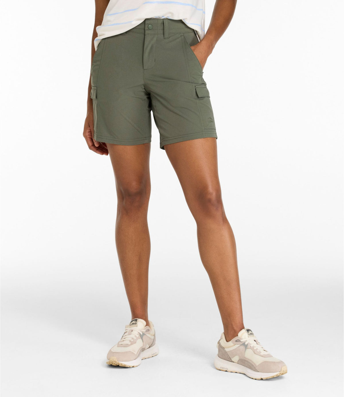 L.L.Bean Women's Multisport Trail Shorts Alloy Gray