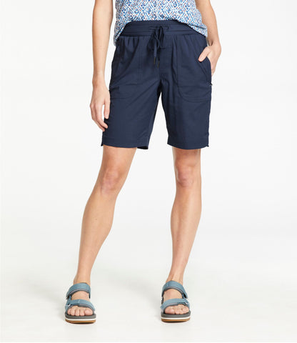 L.L.Bean Women's Vista Camp Bermuda Shorts Granite