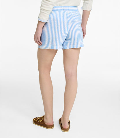 L.L.Bean Women's Bean's Seacoast Seersucker Shorts Classic Navy