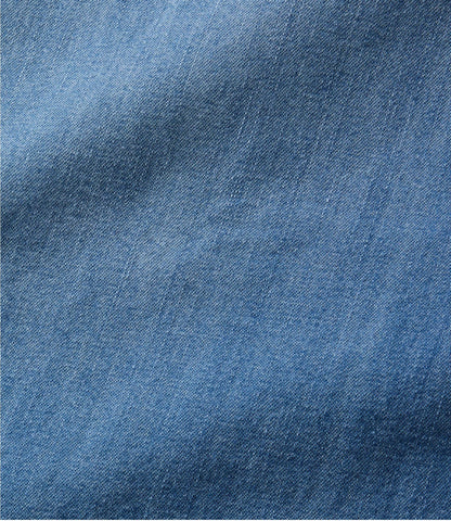L.L.Bean Women's L.L. Bean Heritage Washed Denim Shirt Dress Light Blue