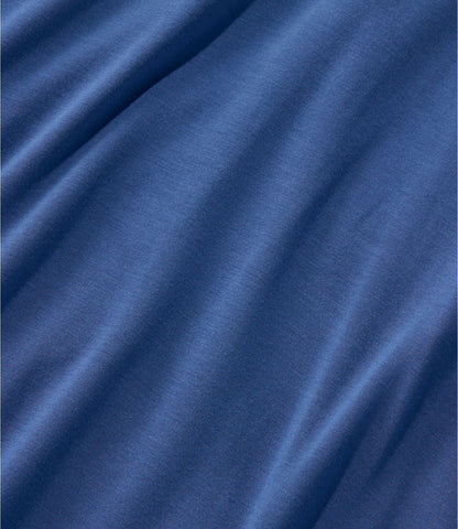 L.L.Bean Women's Summer Knit Dress, Three-Quarter-Sleeve Scoopneck Deep Blue
