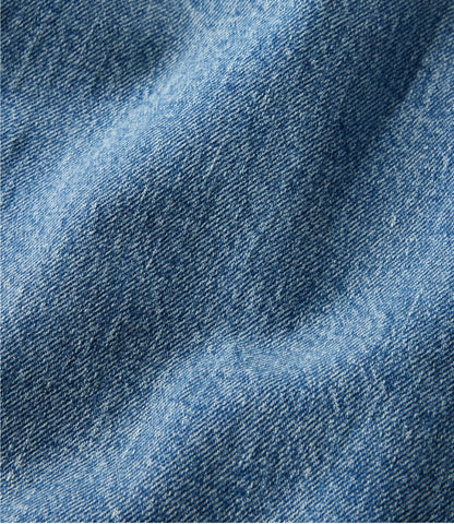 L.L.Bean Women's Signature Heritage Denim Midi Skirt Tumbled Indigo