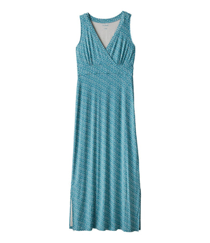 L.L.Bean Women's Summer Knit Maxi Dress, Print