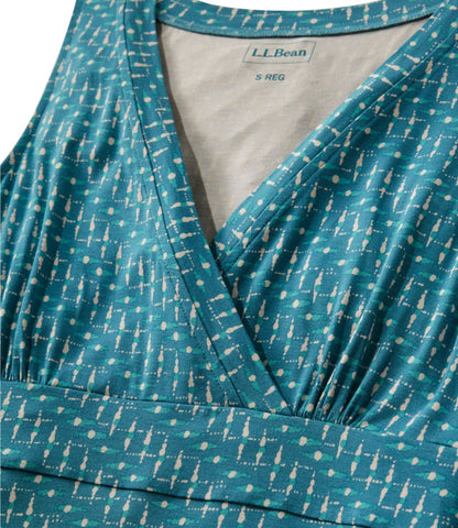L.L.Bean Women's Summer Knit Maxi Dress, Print