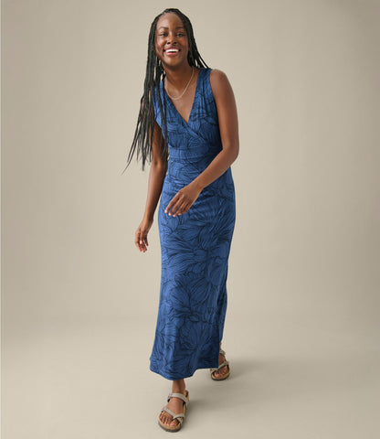 L.L.Bean Women's Summer Knit Maxi Dress, Print