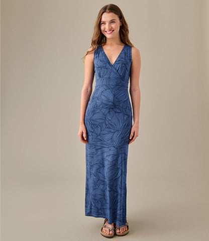 L.L.Bean Women's Summer Knit Maxi Dress, Print