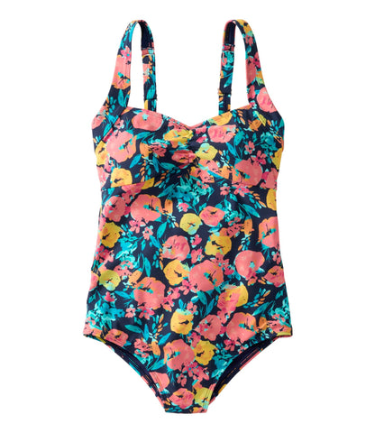 L.L.Bean Women's Shaping Swimwear, Sweetheart Tanksuit Print