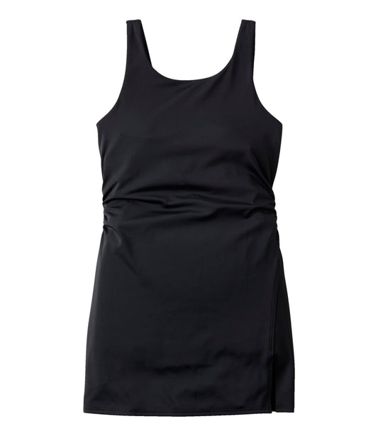 L.L.Bean Women's BeanSport Swim Dress Black