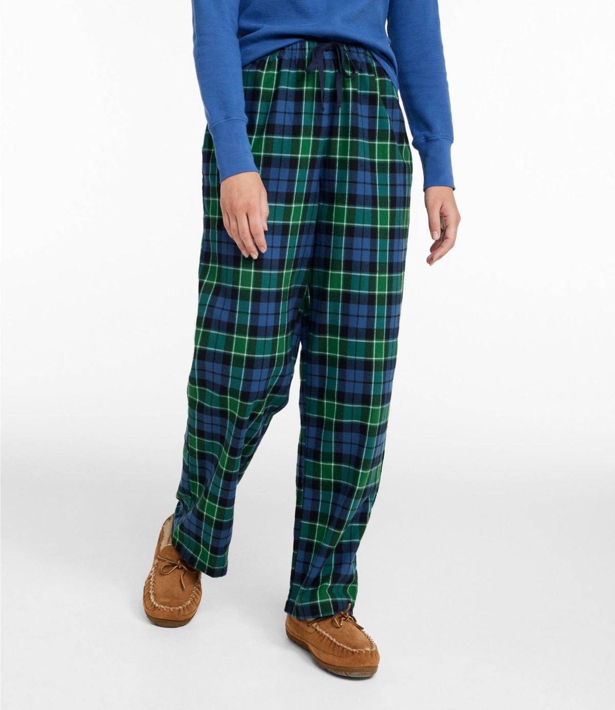 L.L.Bean Women's L.L.Bean Flannel Sleep Pants, Plaid Bordeaux Plaid