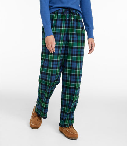 L.L.Bean Women's L.L.Bean Flannel Sleep Pants, Plaid Bordeaux Plaid