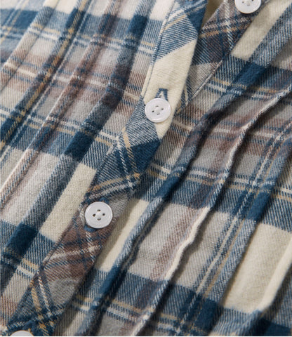L.L.Bean Women's Scotch Plaid Flannel Nightgown Bean of Freeport Green