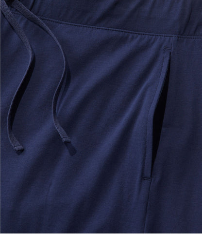 L.L.Bean Women's Super-Soft Shrink-Free Pajama Set, Button-Front Bright Navy