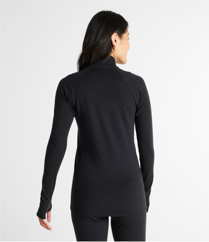 L.L.Bean Women's Cresta Midweight 250 T-Zip Top Iced Orchid