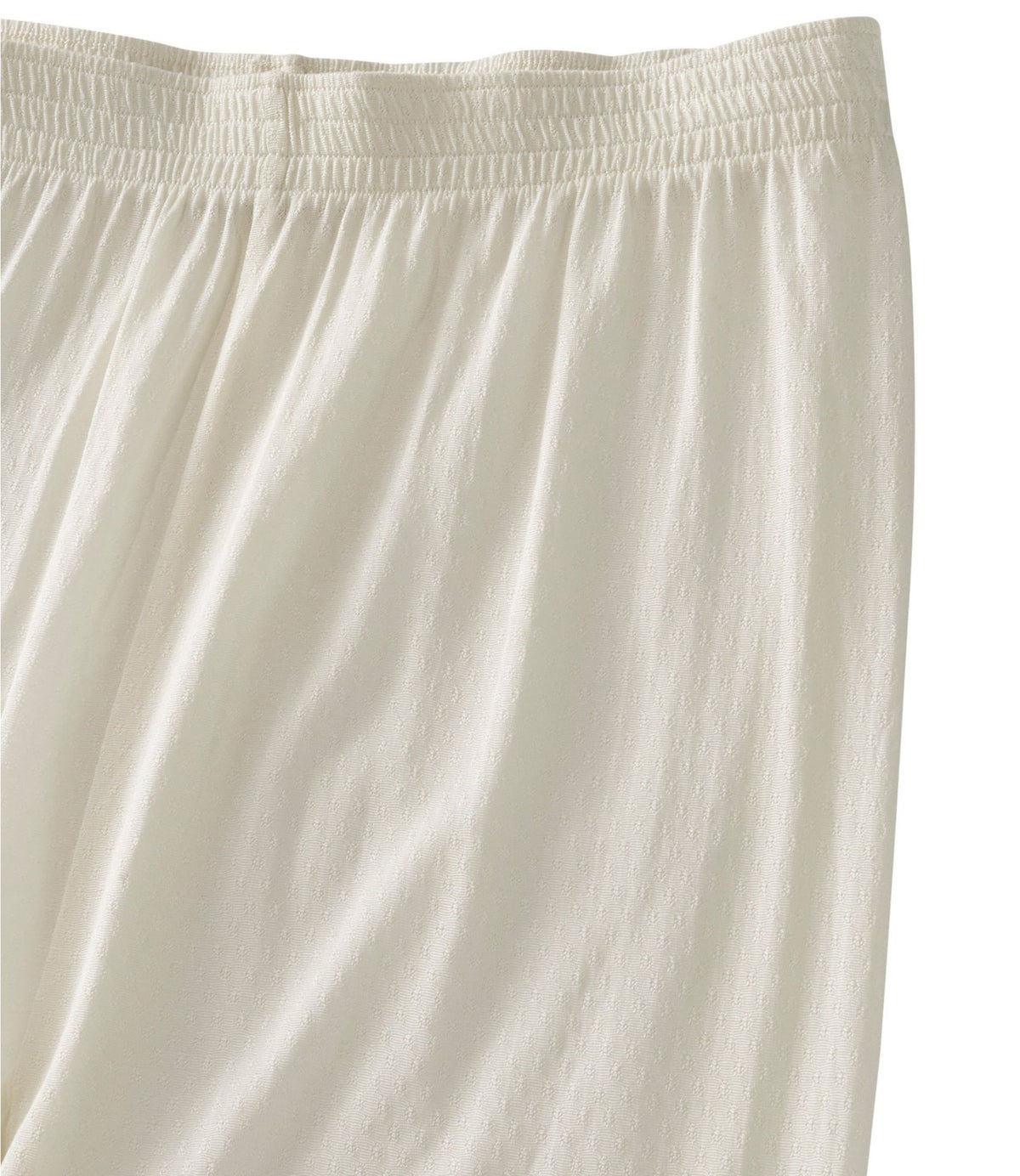 L.L.Bean Women's Silk Pointelle, Pants Cream