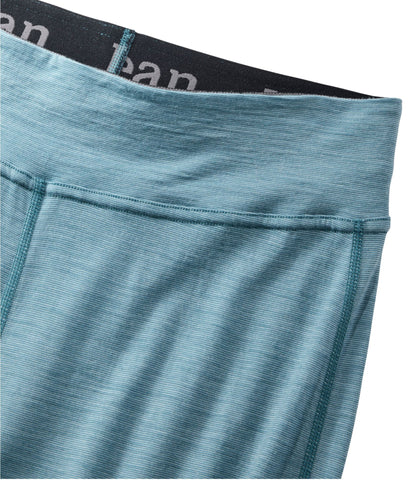 L.L.Bean Women's Cresta Ultralight 150 Pants, High-Rise Slim-Leg Stripe Ocean Waves/Storm Teal