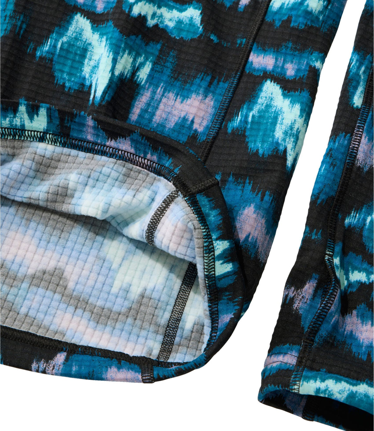 L.L.Bean Women's L.L.Bean Heavyweight Base Layer Crew Top, Print Aurora Print