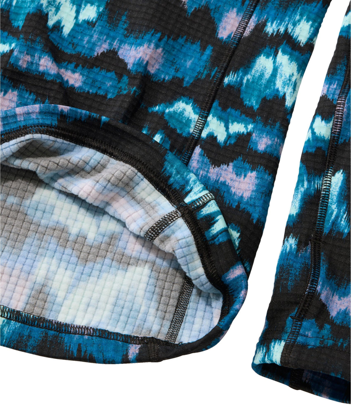 L.L.Bean Women's L.L.Bean Heavyweight Base Layer Hoodie Printed Aurora Print