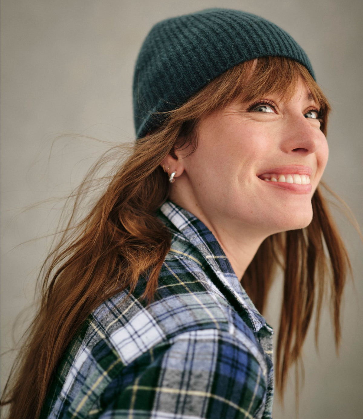 L.L.Bean Adults' Classic Cashmere Beanie Cream Pink