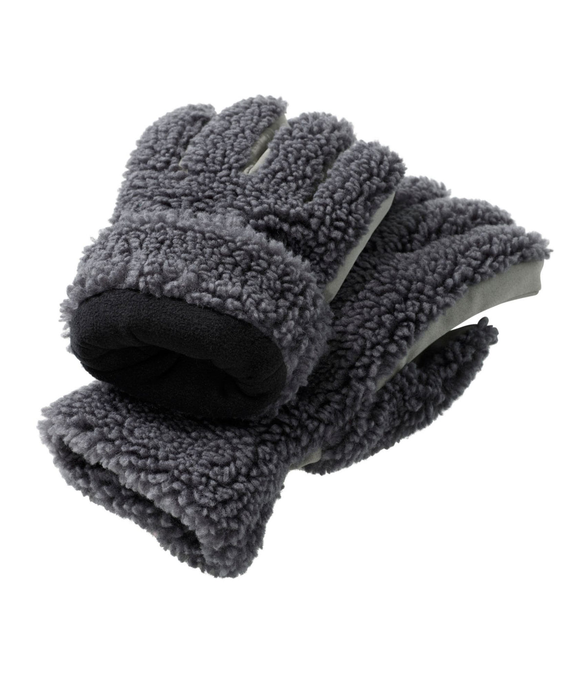 L.L.Bean Adults' Mountain Pile Fleece Gloves Natural