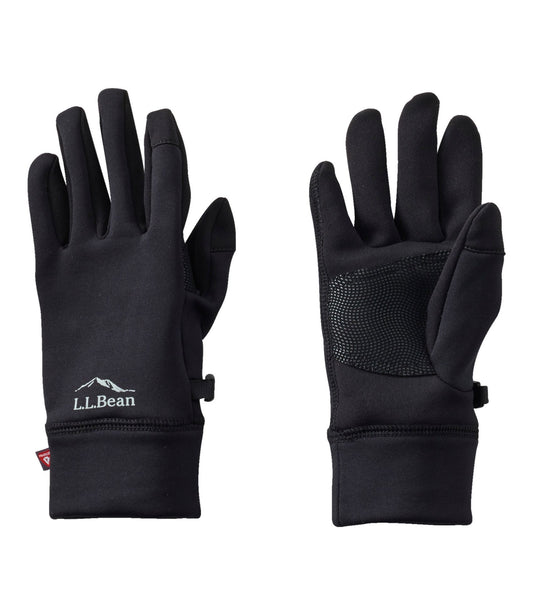 L.L.Bean Women's Primaloft Therma-Stretch Fleece Gloves Black