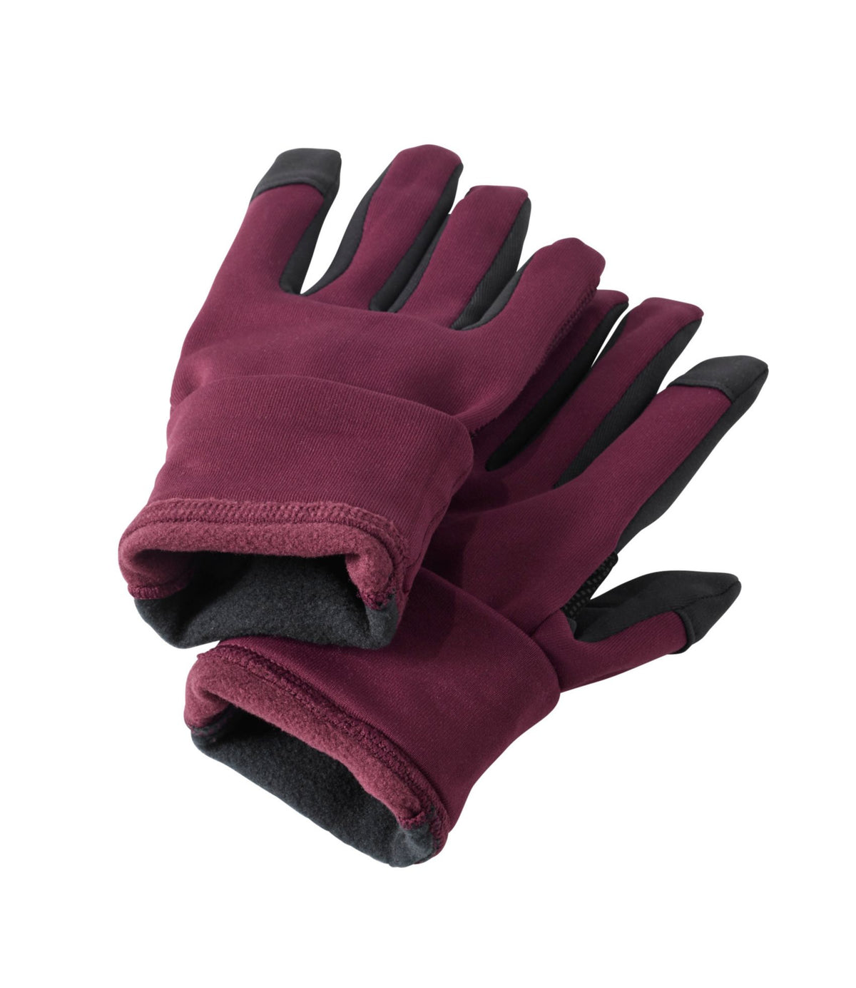 L.L.Bean Women's Primaloft Therma-Stretch Fleece Gloves Black