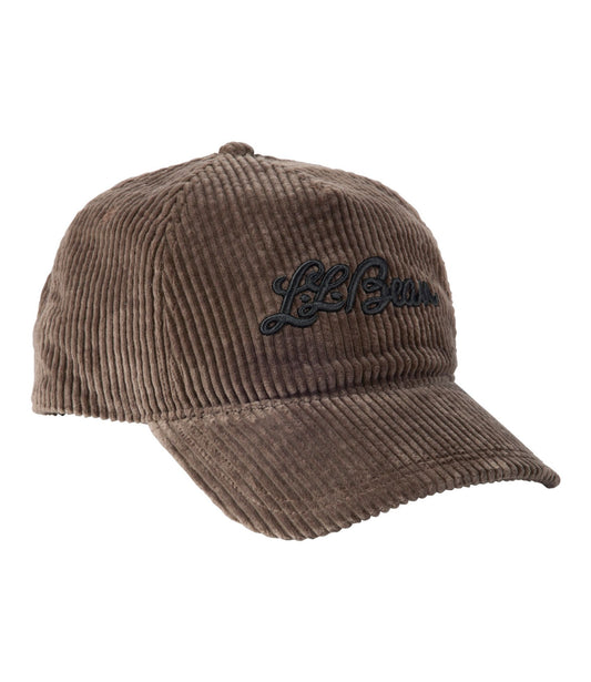 L.L.Bean Adults' L.L.Bean Corduroy Baseball Cap Dark Cinder Signature
