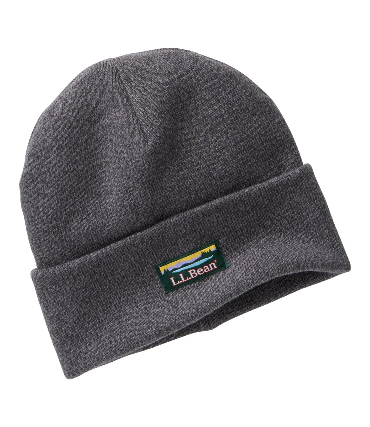 L.L.Bean Adults' L.L.Beanie, Solid Charcoal Heather