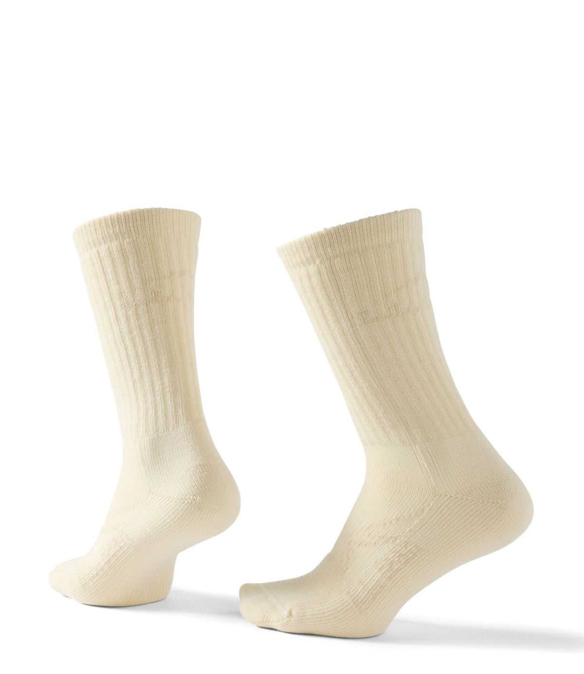 L.L.Bean Adults' Cresta Wool Lightweight Hiking Socks, Crew Bone