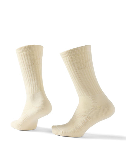 L.L.Bean Adults' Cresta Wool Lightweight Hiking Socks, Crew Bone