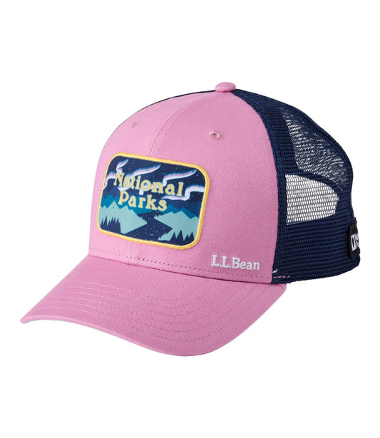 L.L.Bean Adults' L.L.Bean National Parks Trucker Hat Iced Orchid National Parks