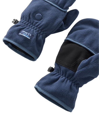 L.L.Bean Adults' L.L.Bean Access Fleece Convertible Mitten Nautical Navy/Vintage Indigo