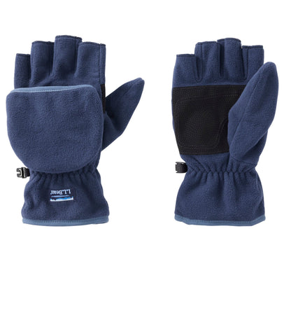 L.L.Bean Adults' L.L.Bean Access Fleece Convertible Mitten Nautical Navy/Vintage Indigo