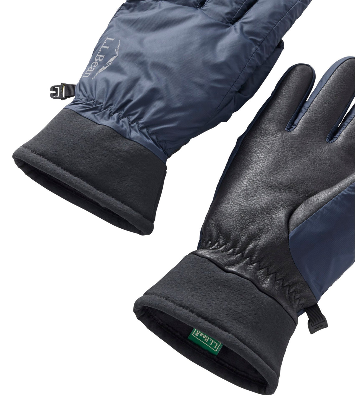 L.L.Bean Adults' Waterproof 650 Down Gloves Carbon Navy