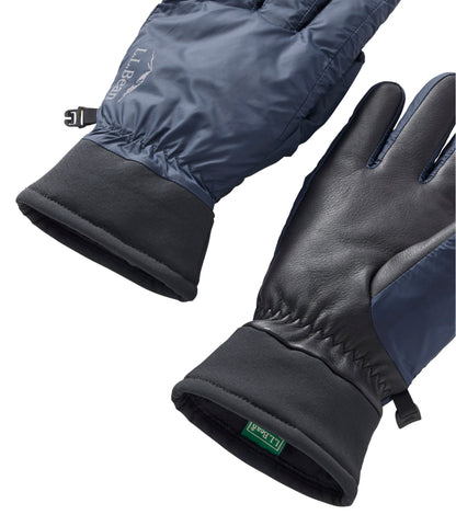 L.L.Bean Adults' Waterproof 650 Down Gloves Carbon Navy